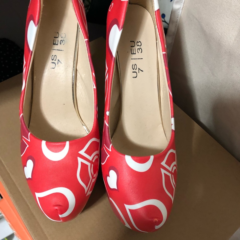 Firefighter inspired heels